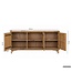 Wohnling Sideboard Mango Massiefhout 160cm - Dressoir met 3 deuren - Commode modern design - Kast Houten commode Handgemaakt