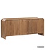 Wohnling Sideboard Massief Mangohout 160cm - Dressoir met 3 Deuren - Moderne Design Commode - Houten Kast Handgemaakt