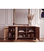 Wohnling Sideboard Massief Mangohout 160cm - Dressoir met 3 Deuren - Moderne Design Commode - Houten Kast Handgemaakt
