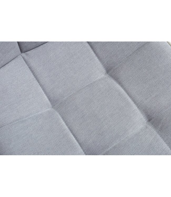 Invicta Interior Vrijdragende stoel MIAMI plat geweven stof vintage lichtgrijs - 38500