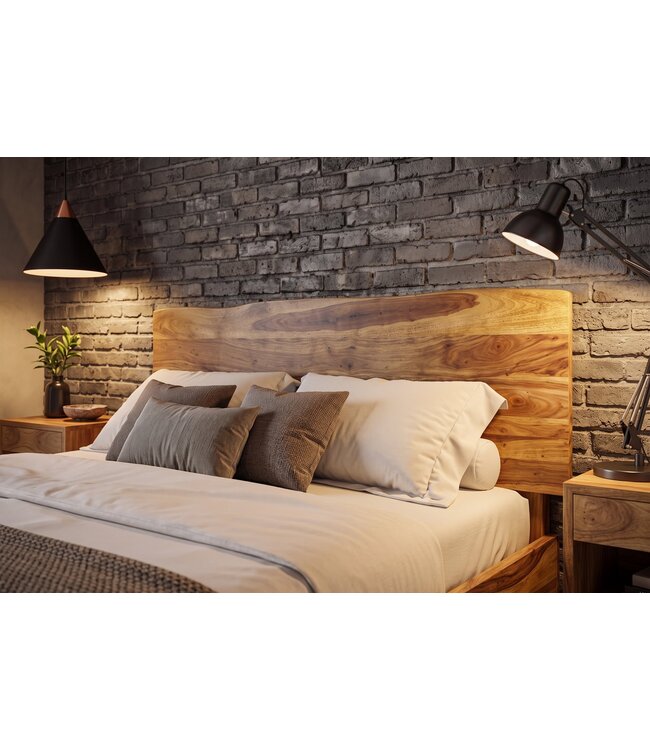 Invicta Interior Bed AMAZONAS 180x200cm boomstam sheesham hout bruin - 40710