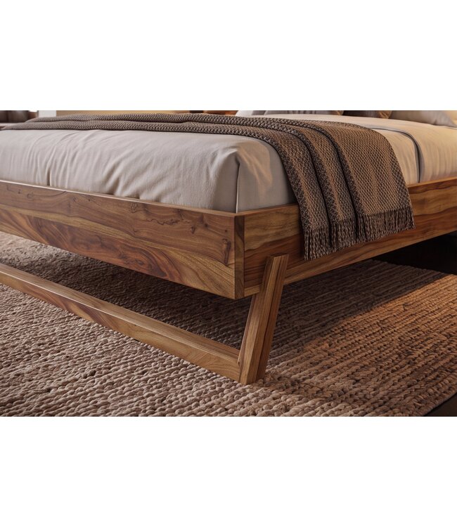 Invicta Interior Bed AMAZONAS 180x200cm boomstam sheesham hout bruin - 40710