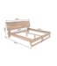 Invicta Interior Bed AMAZONAS 180x200cm boomstam sheesham hout bruin - 40710