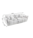 Invicta Interior Loungebank CLOUD 260cm 3-zitter XXL bouclégrijs - 44073