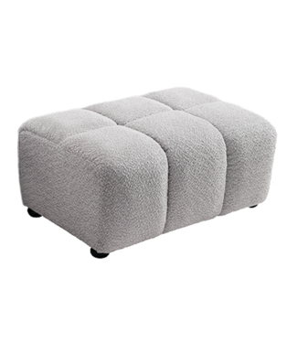 Invicta Interior Kruk CLOUD 100cm bouclé grijs - 44175