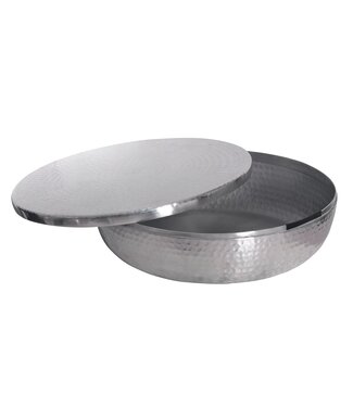 Invicta Interior Schaal ORIENT met deksel 40cm aluminium zilver - 44474