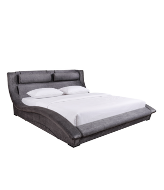 Invicta Interior Bed SWING 180x200cm vogue velvet grijs - 44514