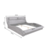 Invicta Interior Bed SWING 180x200cm vogue velvet grijs - 44514