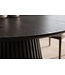 Invicta Interior Eettafel VALHALLA WOOD ø 120cm rond eikenhout fineer zwart - 45056