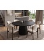 Invicta Interior Eettafel VALHALLA WOOD Ø 140cm rond eikenhout fineer zwart - 45057