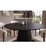 Invicta Interior Eettafel VALHALLA WOOD Ø 140cm rond eikenhout fineer zwart - 45057