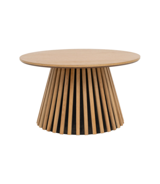 Invicta Interior Salontafel VALHALLA WOOD Ø 70cm rond eiken hout fineer naturel - 45894