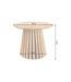 Invicta Interior Salontafel VALHALLA WOOD Ø 50cm rond eikenhout fineer naturel - 45895