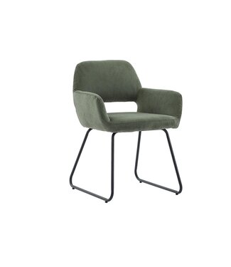 Invicta Interior Stoel MUSTANG met armleuningen koord groen - 46417
