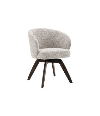 Invicta Interior Draaistoel WALK­RE 180° auto-return met armleuningen veercore structuurstof beige bruin - 46697