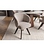 Invicta Interior Draaistoel WALK­RE 180° auto-return met armleuningen veercore structuurstof beige bruin - 46697