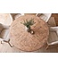 Invicta Interior Eettafel HAMPTONS 140cm rond gerecycled grenen hout lichtbruin crèmekleurig - 46791