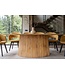 Invicta Interior Eettafel ART DECO 220cm ovaal blad mangohout natuurlijk crème - 47608