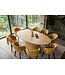 Invicta Interior Eettafel ART DECO 220cm ovaal blad mangohout natuurlijk crème - 47608