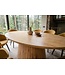 Invicta Interior Eettafel ART DECO 220cm ovaal blad mangohout natuurlijk crème - 47608