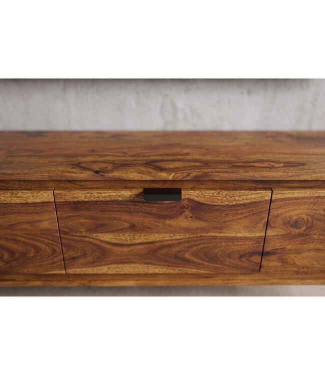 Invicta Interior TV-meubel ORGANIC 160cm hangend sheesham hout bruin - 47755