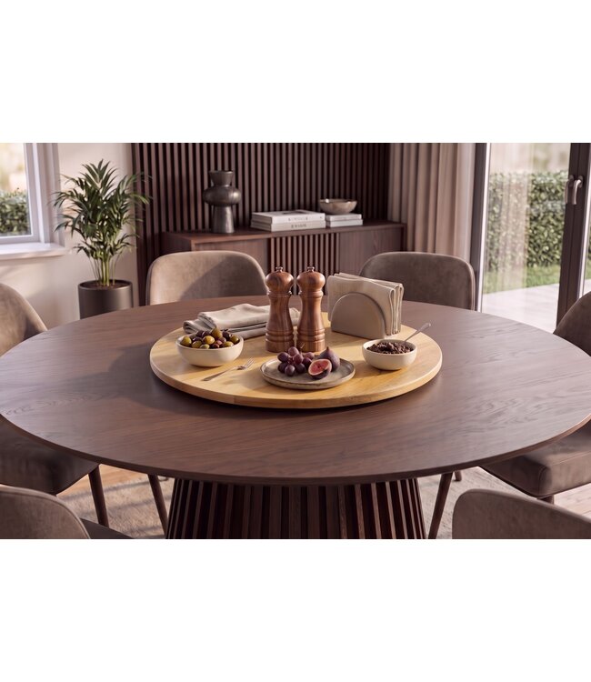Invicta Interior Draaitafel MAKASSAR 50cm 360° mangohout naturel - 47763