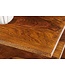 Invicta Interior Hoekplank SURREAL 55/60/65cm set van 3 sheesham hout bruin stone finish - 47766