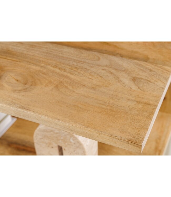 Invicta Interior Hoekplank SURREAL 55/60/65cm set van 3 mangohout naturel - 47767