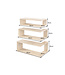 Invicta Interior Hoekplank SURREAL 55/60/65cm set van 3 mangohout naturel - 47767