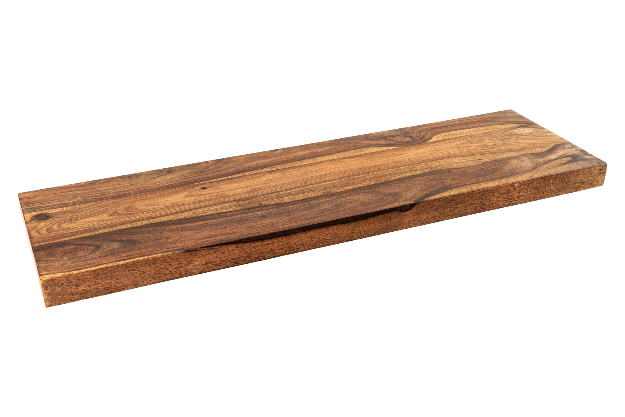 Wandplank PURE 60cm sheesham hout bruin stone finish - 47774