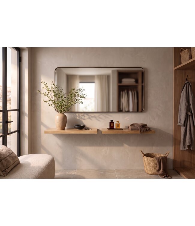 Invicta Interior Wandplank PURE 60cm mangohout naturel crème afwerking - 47775