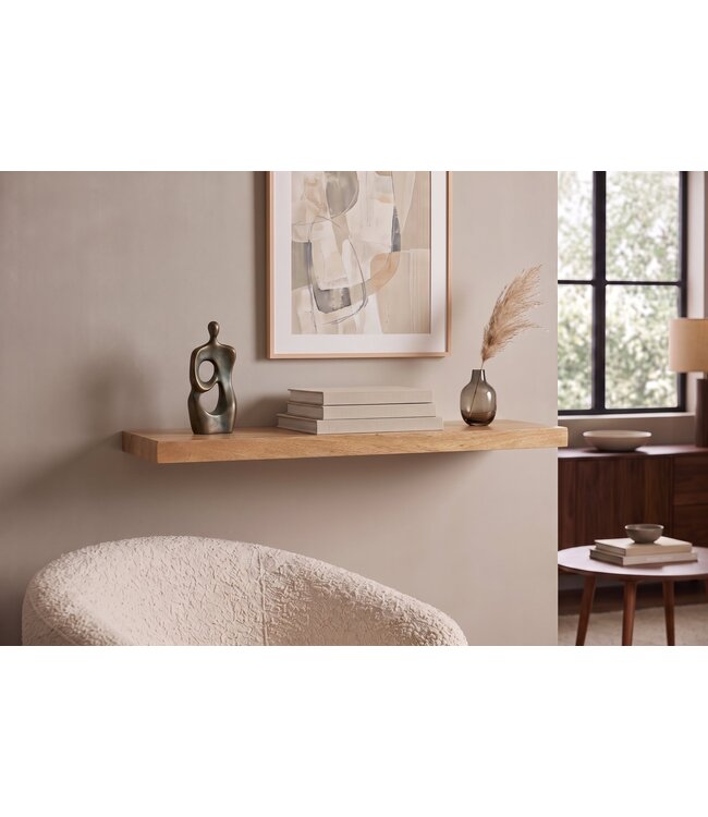 Invicta Interior Wandplank PURE 80cm mangohout naturel crème afwerking - 47777