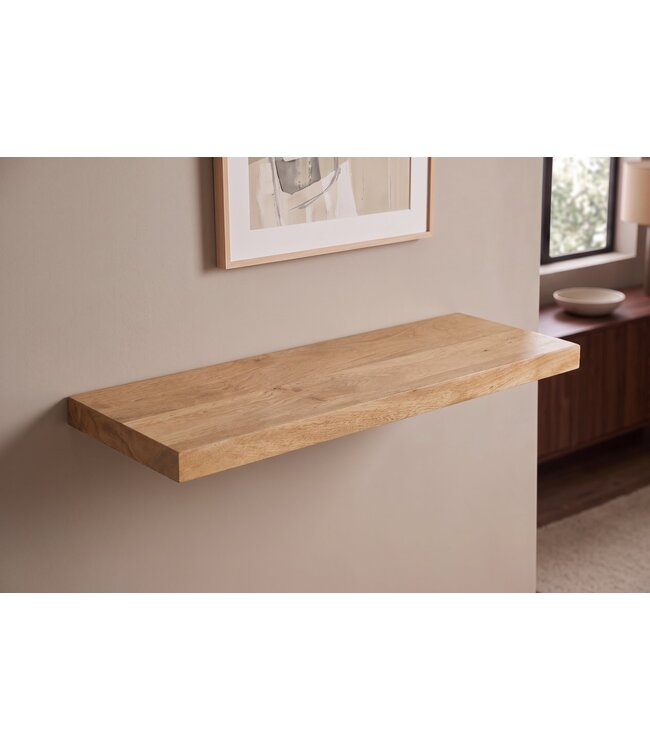 Invicta Interior Wandplank PURE 80cm mangohout naturel crème afwerking - 47777
