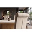 Invicta Interior Stoel CASA met nekrol plat geweven stof beige - 48356