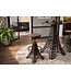 Invicta Interior Barkruk PARIS LOFT verstelbaar 47-77cm mangohout donkerbruin zwart - Eiffeltoren Design - 48438