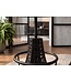 Invicta Interior Barkruk PARIS LOFT verstelbaar 47-77cm mangohout donkerbruin zwart - Eiffeltoren Design - 48438