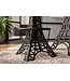 Invicta Interior Barkruk PARIS LOFT verstelbaar 47-77cm mangohout donkerbruin zwart - Eiffeltoren Design - 48438