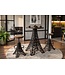 Invicta Interior Bartafel PARIS LOFT 105cm Eiffeltoren design mangohout donkerbruin zwart - 48439