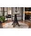 Invicta Interior Bartafel PARIS LOFT 105cm Eiffeltoren design mangohout donkerbruin zwart - 48439