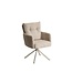Invicta Interior Draaibare fauteuil BIG GEORGE 360° met armleuningen veercore gestructureerde stof beige - 48498