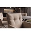 Invicta Interior Draaibare fauteuil BIG GEORGE 360° met armleuningen veercore gestructureerde stof beige - 48498