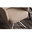 Invicta Interior Draaibare fauteuil BIG GEORGE 360° met armleuningen veercore gestructureerde stof beige - 48498