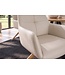 Invicta Interior Draaitstoel ALMARA 360° auto-return met armleuningen bonnellvering leer beige zand - 48567
