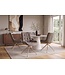 Invicta Interior Retro velours fauteuil DIVANI in taupe beige - 48608