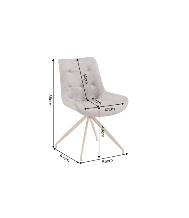Invicta Interior Retro velours fauteuil DIVANI in taupe beige - 48608