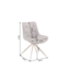 Invicta Interior Retro velours fauteuil DIVANI in taupe beige - 48608