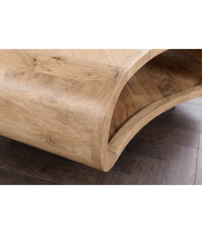 Invicta Interior Salontafel ORGANIC LIVING 70cm met hairpin poten mangohout naturel - 48646