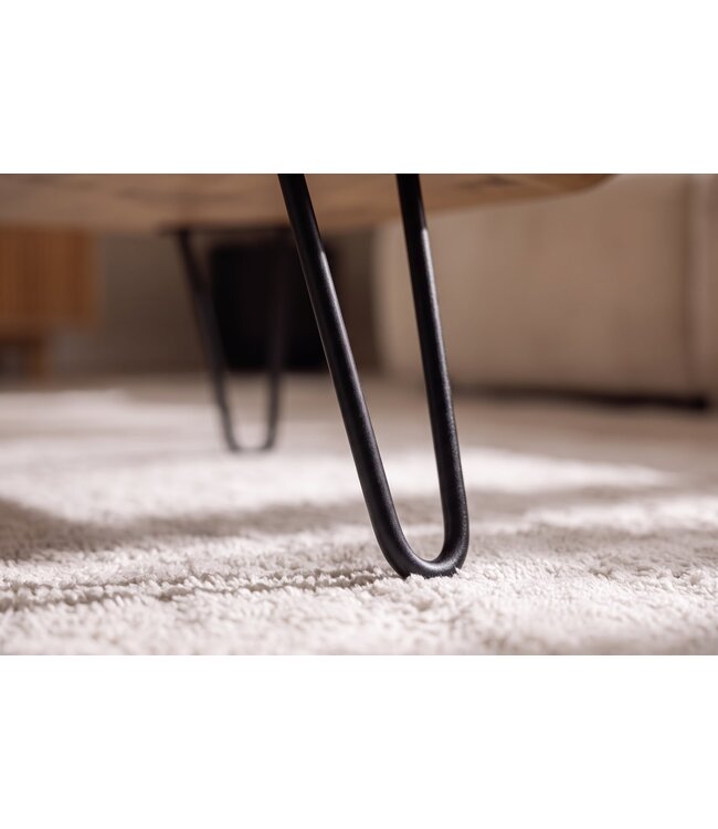 Invicta Interior Salontafel ORGANIC LIVING 70cm met hairpin poten mangohout naturel - 48646