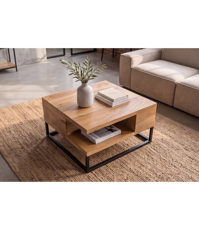 Invicta Interior Salontafel GIANT 60cm mangohout crème beige - 48649