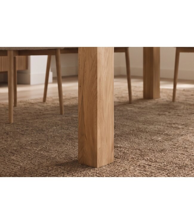 Invicta Interior Eettafel MAKASSAR 160cm mangohout crème natuurlijk - 48651